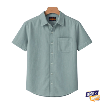 1 Pcs Kaizar Half Sleeve Shirt- Gray