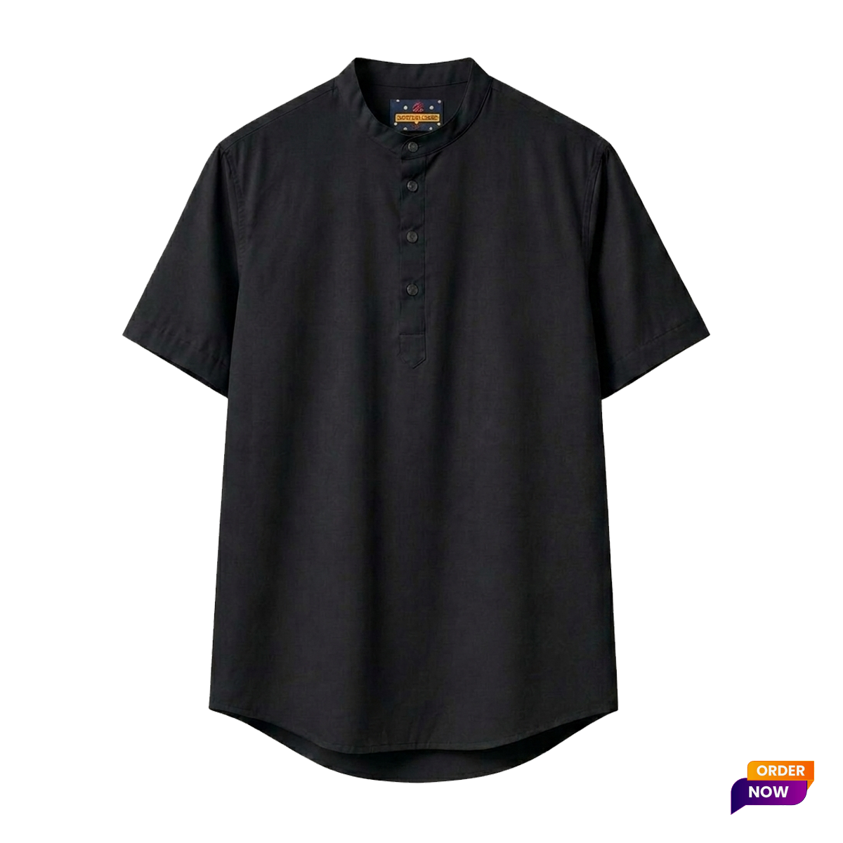 1 Pcs Half Sleeve OXF Katua- Black
