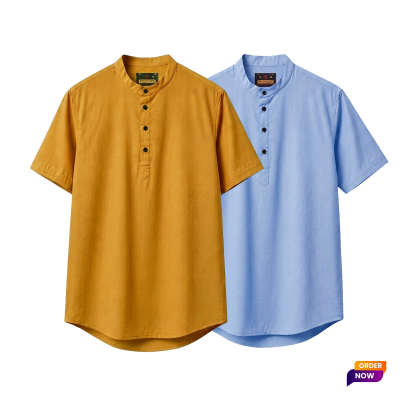 2 Pcs Half Sleeve OXF Katua-Kathal+Sky