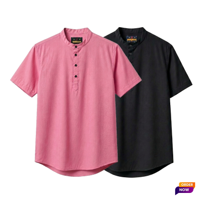 2 Pcs Half Sleeve OXF Katua-Misty+Black