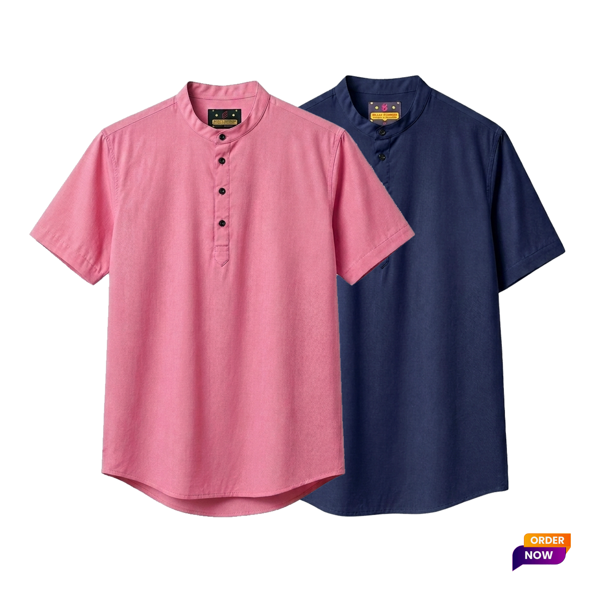 2 Pcs Half Sleeve OXF Katua-Misty+Navy