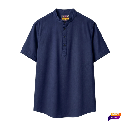 1 Pcs Half Sleeve OXF Katua-Navy