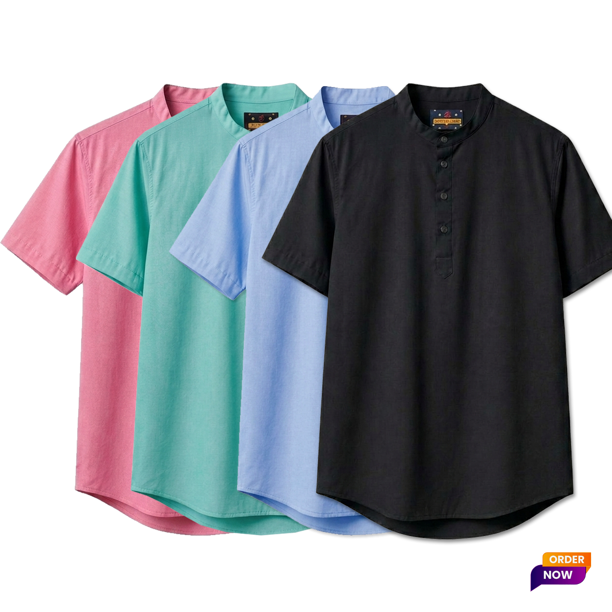 4 Pcs Half Sleeve OXF Katua-Sky+Pest+misty+Black